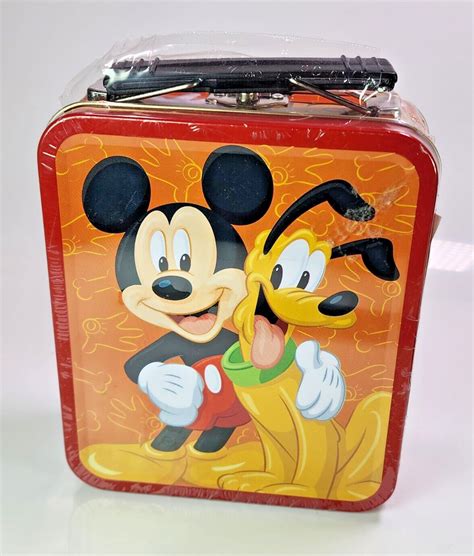 mickey metal lunch box|mickey mouse lunch box value.